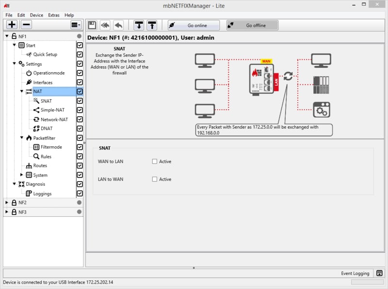 mbNETFIX Lite Manager screenshot NAT